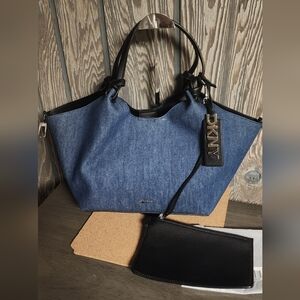 DKNY Paula Denim Tote Bag (Slight Flaw)